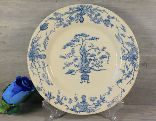 Assiette ancienne terre de - assiette,