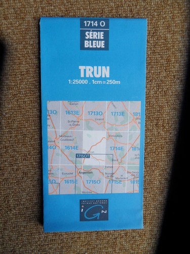 527 carte ign - 527-, bleue