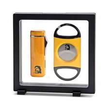 coffret coupe-cigare et briquet che guevara jaune