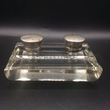 Encrier double en cristal