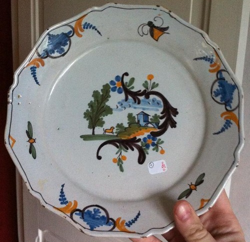 Assiette faience nevers - assiette,