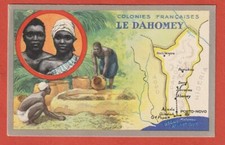 CHROMO - COLONIES FRANCAISES - LE DAHOMEY - PRODUITS DU LION NOIR