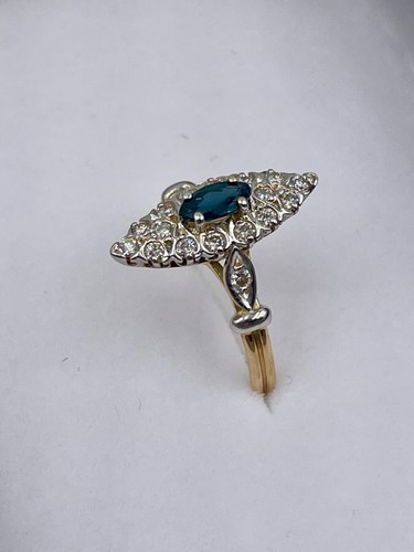 Bague marquise saphir - bague,