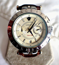 REMARQUABLE Mtr VERSACE SUISSE MULTI FONCTIONS CHRONO-DATEUR ,TBEG & FONCTIONS