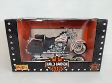Moto HARLEY-DAVIDSON - FLSTS Héritage Springer blanc - 1/18 eme - Maisto