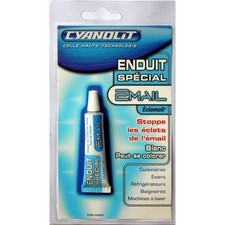 Colle enduit spécial émail réparation éclat évier baignoire lavabo électroménage