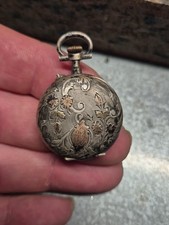 Montre Ancienne A Gousset  Argent 800 Poinçon Crabe 