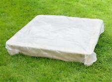 Housse de protection bâche transparente pour bac à sable carré 120 x 120 x 20cm 