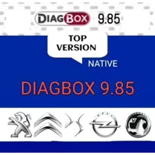  DIAGBOX V 9.85 ACTIVÉ A VIE! VERSION D'ORIGINE FULL DIAG + CODAGE 