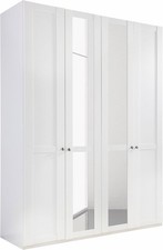 Armoire Newport 180x58x234cm Chambre À Coucher Blanche 4 Portes (18395)