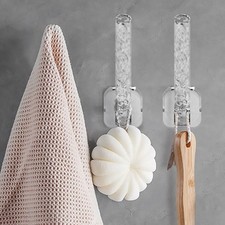 Poignée de Porte Ventouse Multifonctionnelle pour Rangement Salle de Bain et Cu