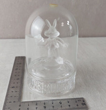 Ancienne figurine, Bugs Bunny sous dôme, en cristal, Warner Hofbauer