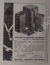 Publicité Malle armoire Hartmann bagages   1931, advert
