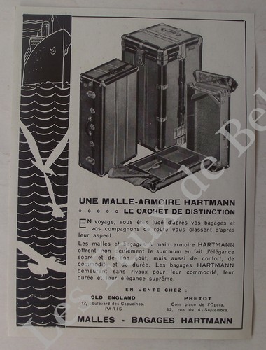 Publicité malle armoire - publicité,