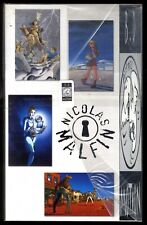 PORTFOLIO "DANS LES CARTONS"  4 ill. inédites  MALFIN   BD MOTION 350 ex. n°+s 