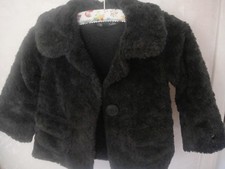VESTE FAUSSE FOURRURE  GRISE FILLE 3 ANS "LILI GAUFRETTE"
