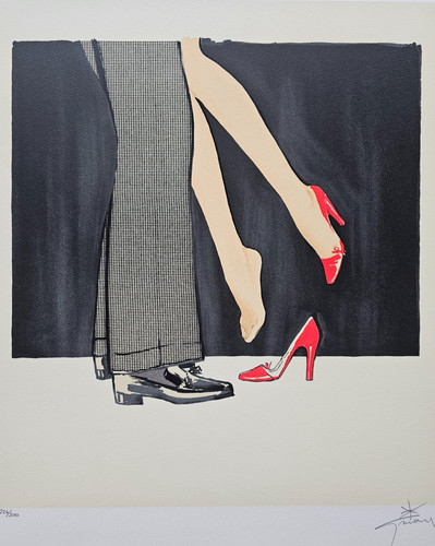 Rene gruau bonjour cherie main - cherie,