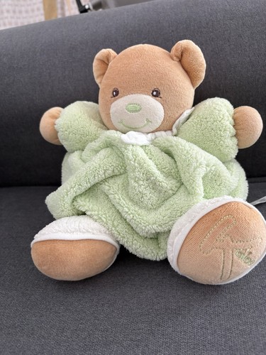 Doudou ours vert kaloo plume - doudou,