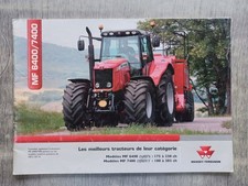 PROSPECTUS BROCHURE TRACTEUR MASSEY FERGUSON 6400/7400
