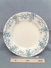 Ancien plat rond en faïence de Longwy Ø 29,3 cm service Manon (DE26)