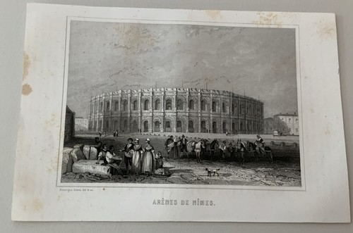 Arenes nimes gravure - arenes,