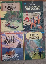 Lot de 4 BD Tintin