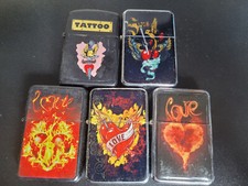 LOT DE 5 BRIQUETS  TATOO LOVE