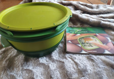 TUPPERWARE Cuiseur Micro Vap Vert Deux Passoire Et Insert Livre Recettes 