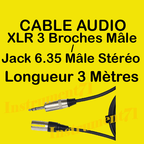 Câble jack 35 stereo - jack,