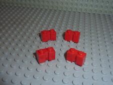 4 x LEGO red Brick ref 4216 for roller door / set 7945 6571 6385 6382 6369 6097
