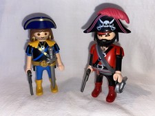 Playmobil Duo Pirate Et Corsaire Du 5814 Bateau Île Trésor