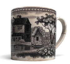 Tasse litron faience signé