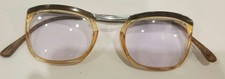Lunettes de vue vintage haut noir et bord écailles argenté