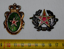 MAROC : LOT 2 ANCIEN INSIGNES