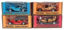 Matchbox MBSET14 - Set Of 4 Diecast Models - Rolls Roys Simplex Peugeot & Stutz