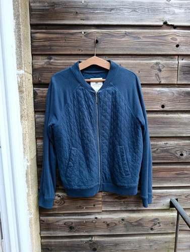 Veste bomber bleu marine - veste,