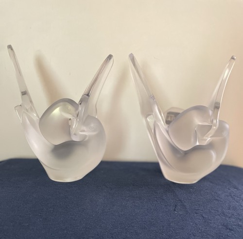 Pair vintage lalique france - lalique,