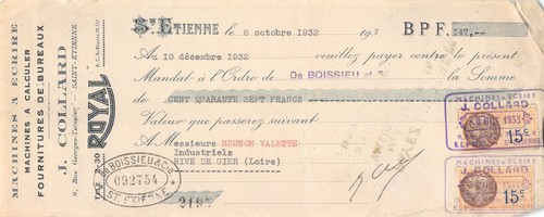 1932 machines ecrire - a,