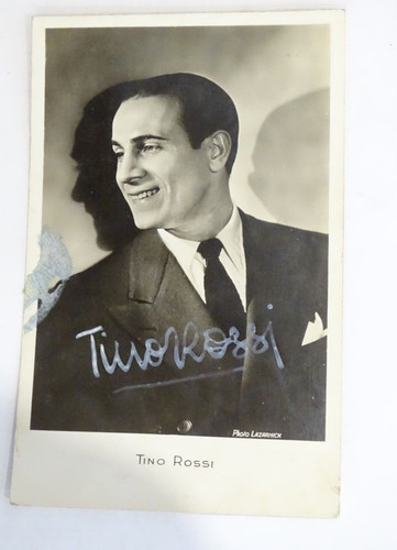 Photo carte dédicacée tino - photo,
