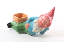 Ancien Nain De Jardin Allongé Vintage Décoration De Jardin Rétro