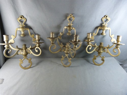 Trois appliques murales style - appliques,