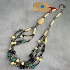 Collier vintage perle pierre