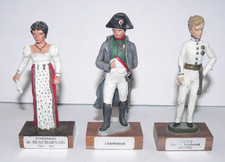 LOT DE 3 FIGURINES ETAIN DU PRINCE / NAPOLEON ET SA FAMILLE