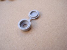 Lot de 1000 cache vis coloris gris RAL 7001 PVC fixation invisible à clipser 