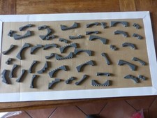 Lego : Lot de 46 pont ,arche, arcade ,gris foncé,dark grey