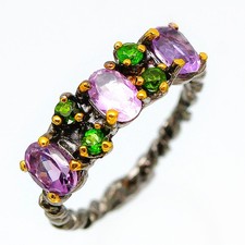 Bague en argent améthyste