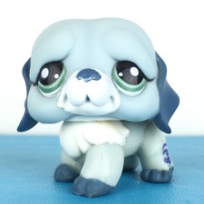 Authentic Littlest Pet Shop #1087 Saint St Bernard Dog / Original Hasbro LPS