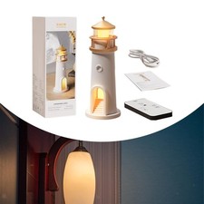 Lampe de chevet en forme de phare, design créatif, veilleuse décorative à