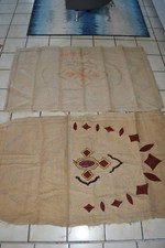 2 patrons anciens sur toile