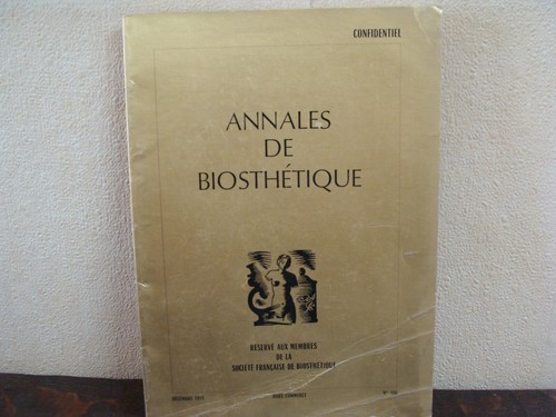 Annales biosthétique - annales, de